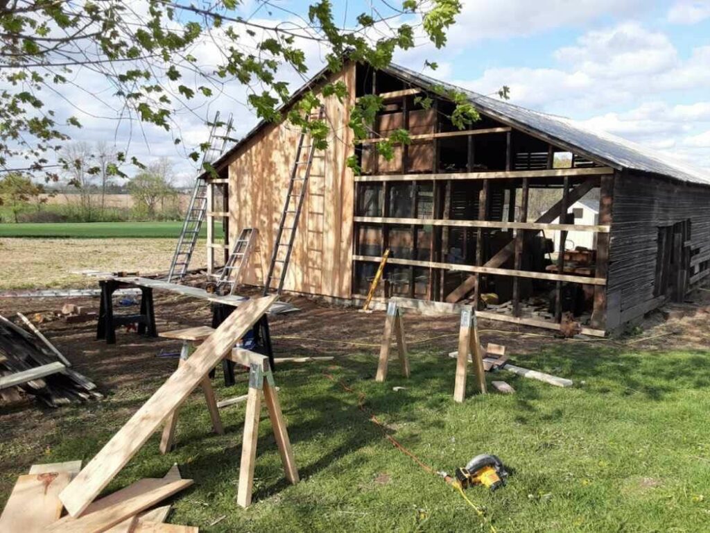 Barn Board Installation